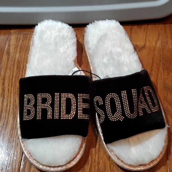 bride squad slippers